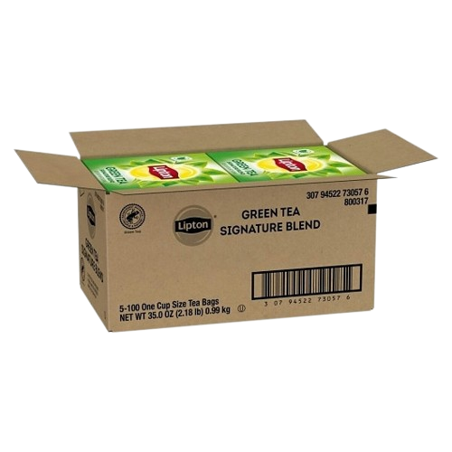 Lipton Green Tea Bags 100 Count Box Case of 5