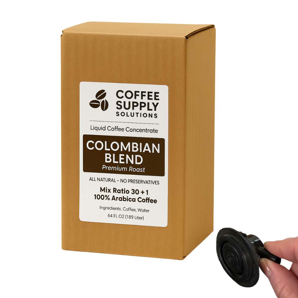 【福田コーヒーラボ】ECM3201 LBO by  coffee Colombian Liquid Coffee Concentrate - 64 oz Bib - 30:1 Ratio Bag