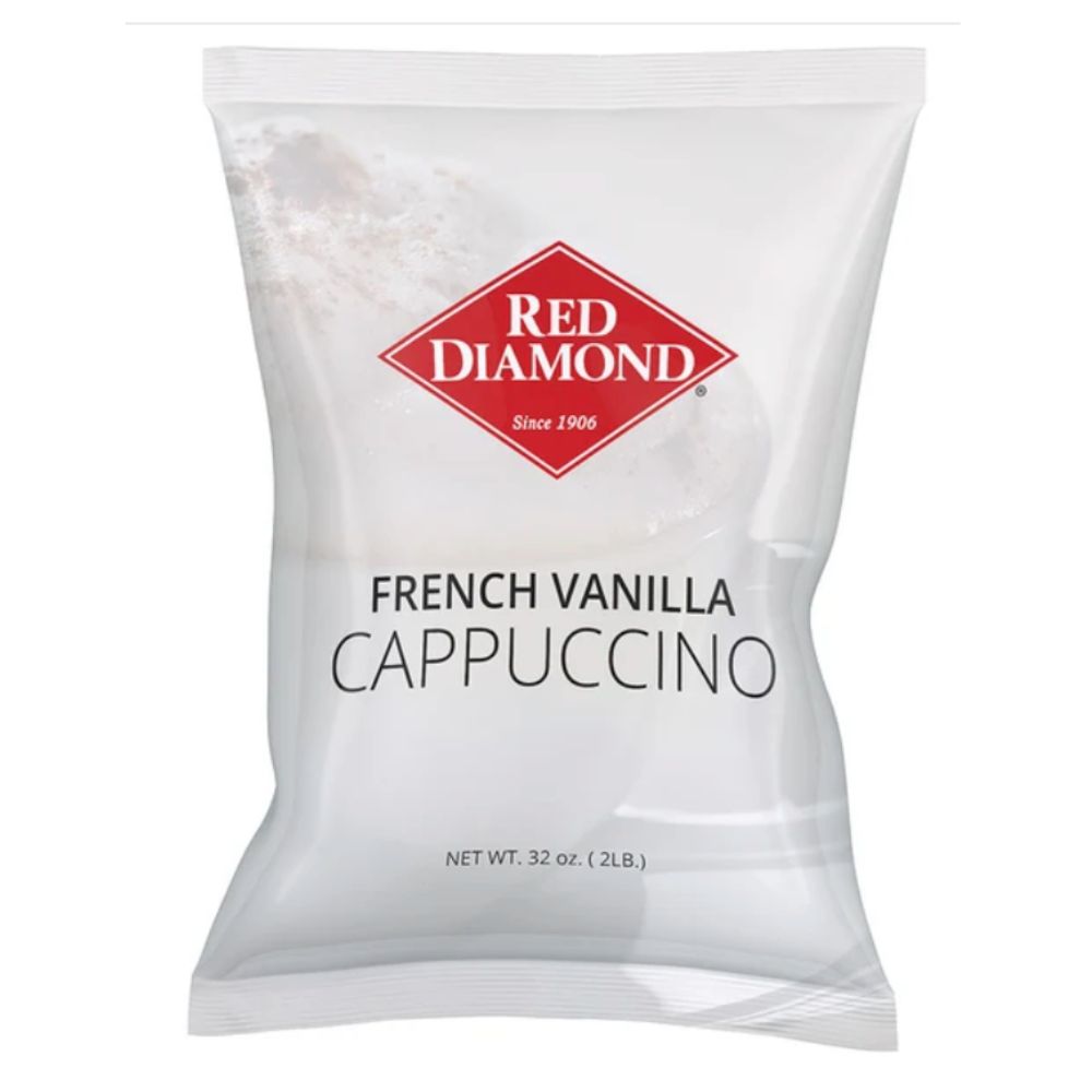 Red Diamond French Vanilla Supreme Cappuccino Mix – 2 lb Bag (6 Bags/Case)