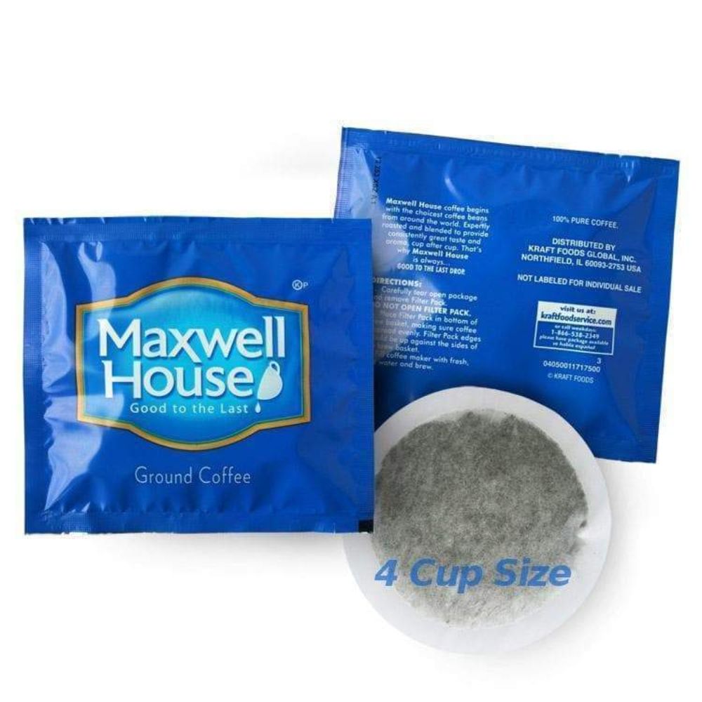 Maxwell House Hotel Filter Packs | In Room 4 Cup | 100 count .7oz