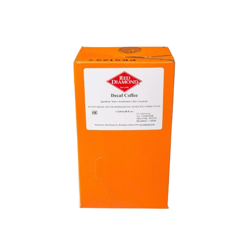 Red Diamond Decaf Liquid Coffee Concentrate 64 oz bag-in-box commercial coffee concentrate