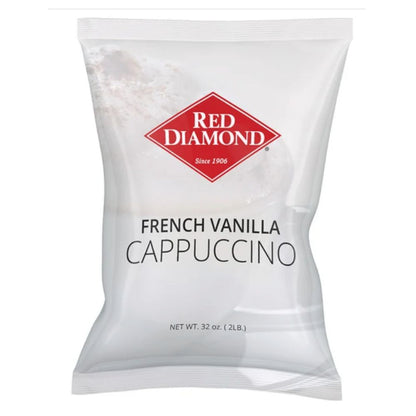 Red Diamond French Vanilla Supreme Cappuccino Mix – 2 lb Bag (6 Bags/Case)