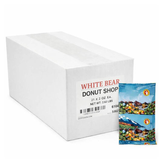White Bear Donut Shop Coffee Portion Packs – 2 oz (42 Count)