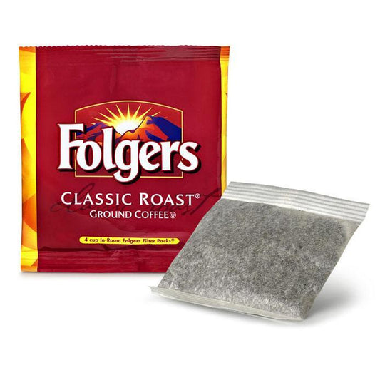 Folgers Classic Roast 4-Cup Filter Pack Coffee – In-Room Hospitality Format