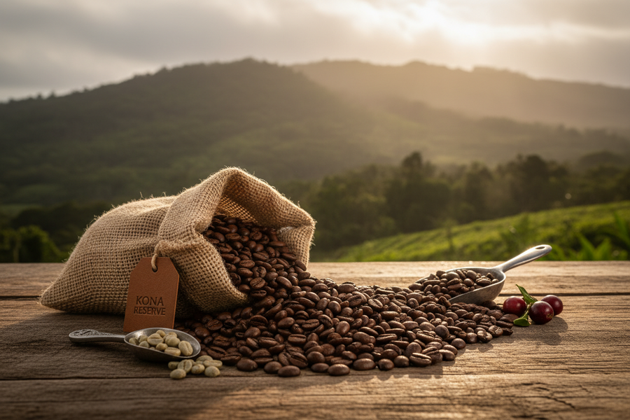 Kona Blend Fresh Roasted Coffee
